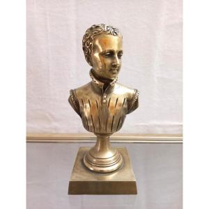 19th Century Bronze Bust After François-joseph Bosio (1768-1845) Henri Iv