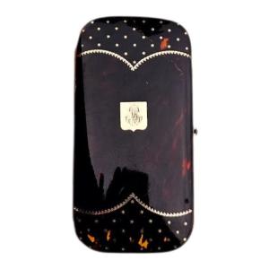 19th Century Gold-stitched Tortoiseshell Case 