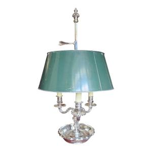 Important Silver-plated Bronze Hot Water Bottle Lamp 