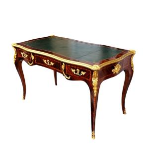 St Louis XV Desk Stamped Rinck In Paris  