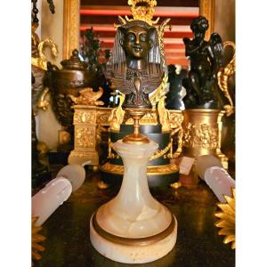 19th Century Bronze Bust Of A Pharaoh 