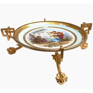 Sèvres Porcelain Cup, 1847, And Gilt Bronze