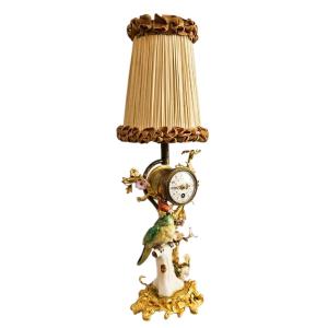 Meissen Porcelain Parrot With Gilt Bronze Mount