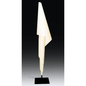 Large Designer Light Fixture By Joseph Aregall, Métalarte, H 260 Cm