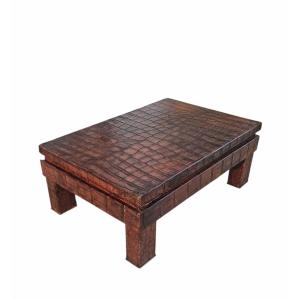Art Deco Coffee Table In Crocodile