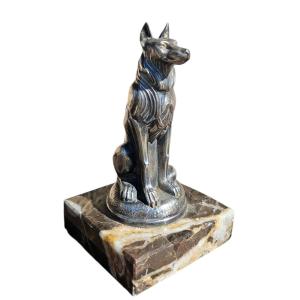 Art Deco Silver Bronze Automobile Mascot