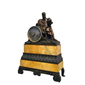 Michelangelo Charles X Clock Signed Pons 1827