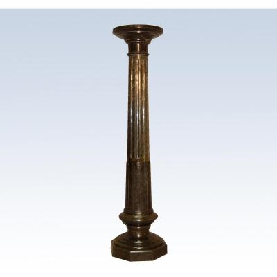 Large Fluted Marble Column, Nineteenth 151 Cm