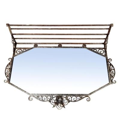 Art Deco Wrought Iron Mirror