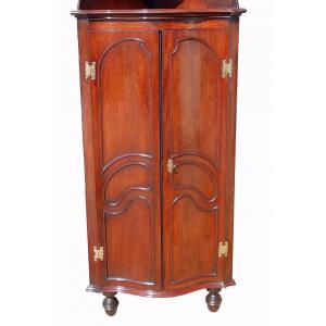 Curved Corner Cabinet, 18th Century, Holland