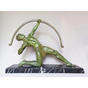 Archer Important Art Deco Sculpture D H Chiparus