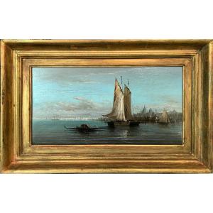 View Of Venice (surroundings) By Pietro Galter (1840-1901)