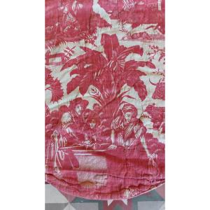 Printed Canvas Nantes 19th Century Lambrequin
