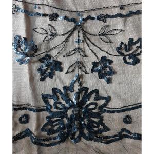 Tulle Embroidery From The Early 20th Century