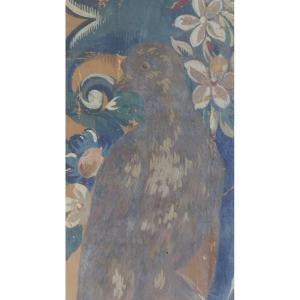 Gouache Tapestry Cardboard, 19th Century 