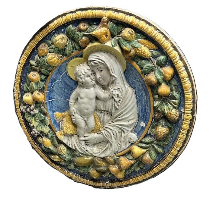 Tondo in ceramica, Centro Italia XX secolo