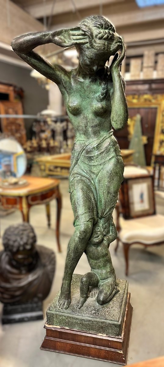 Scultura in bronzo, Giovanni Riva (Torino, 1890-1973)-photo-2