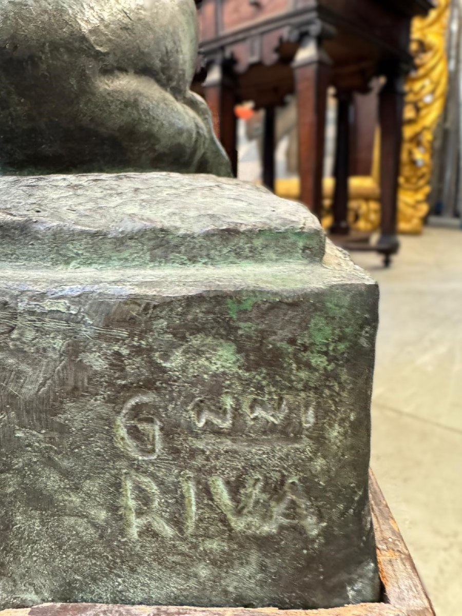 Scultura in bronzo, Giovanni Riva (Torino, 1890-1973)-photo-4