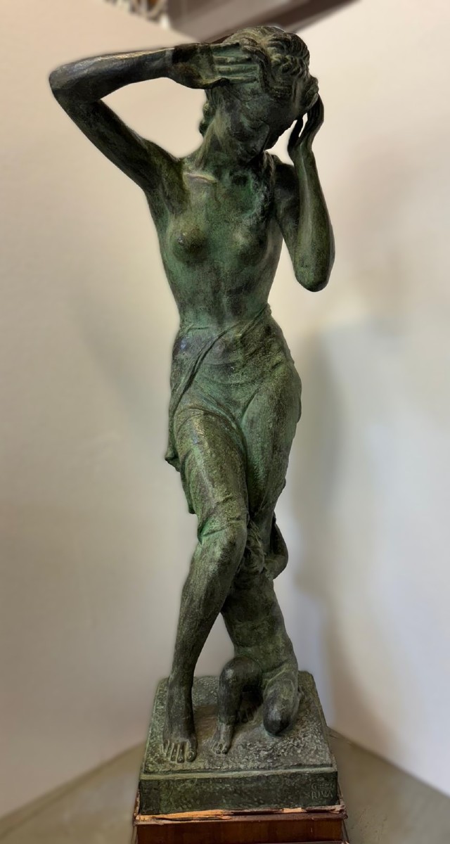 Scultura in bronzo, Giovanni Riva (Torino, 1890-1973)
