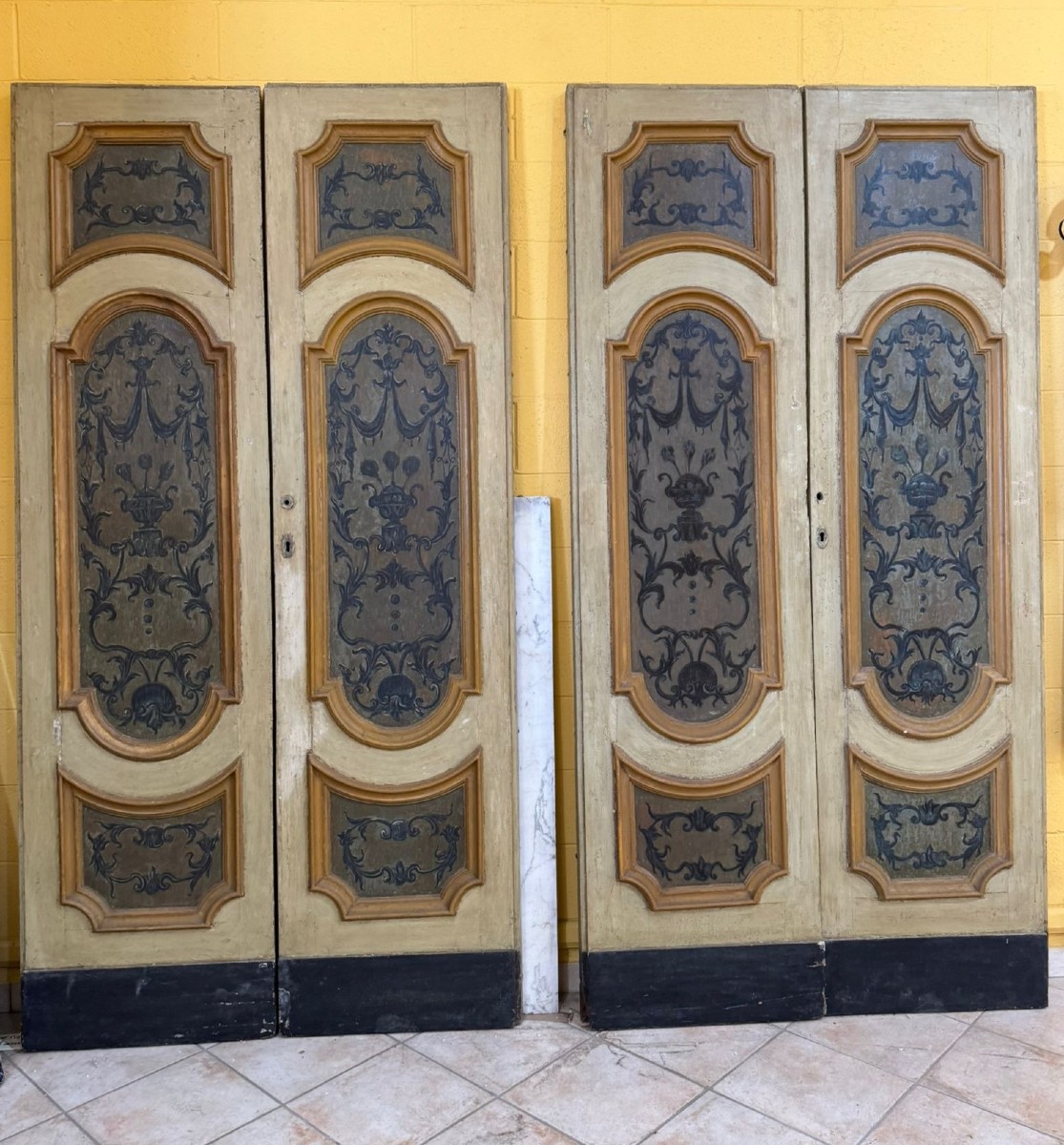 Coppia di porte a doppio battente, Italia XVIII secolo 