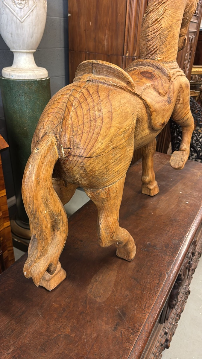 Antico cavallo da giostra-photo-3