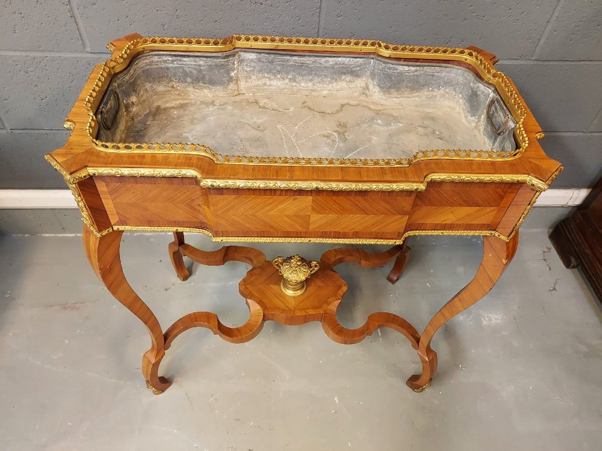 Tavolino fioriera stile Napoleone III-photo-3