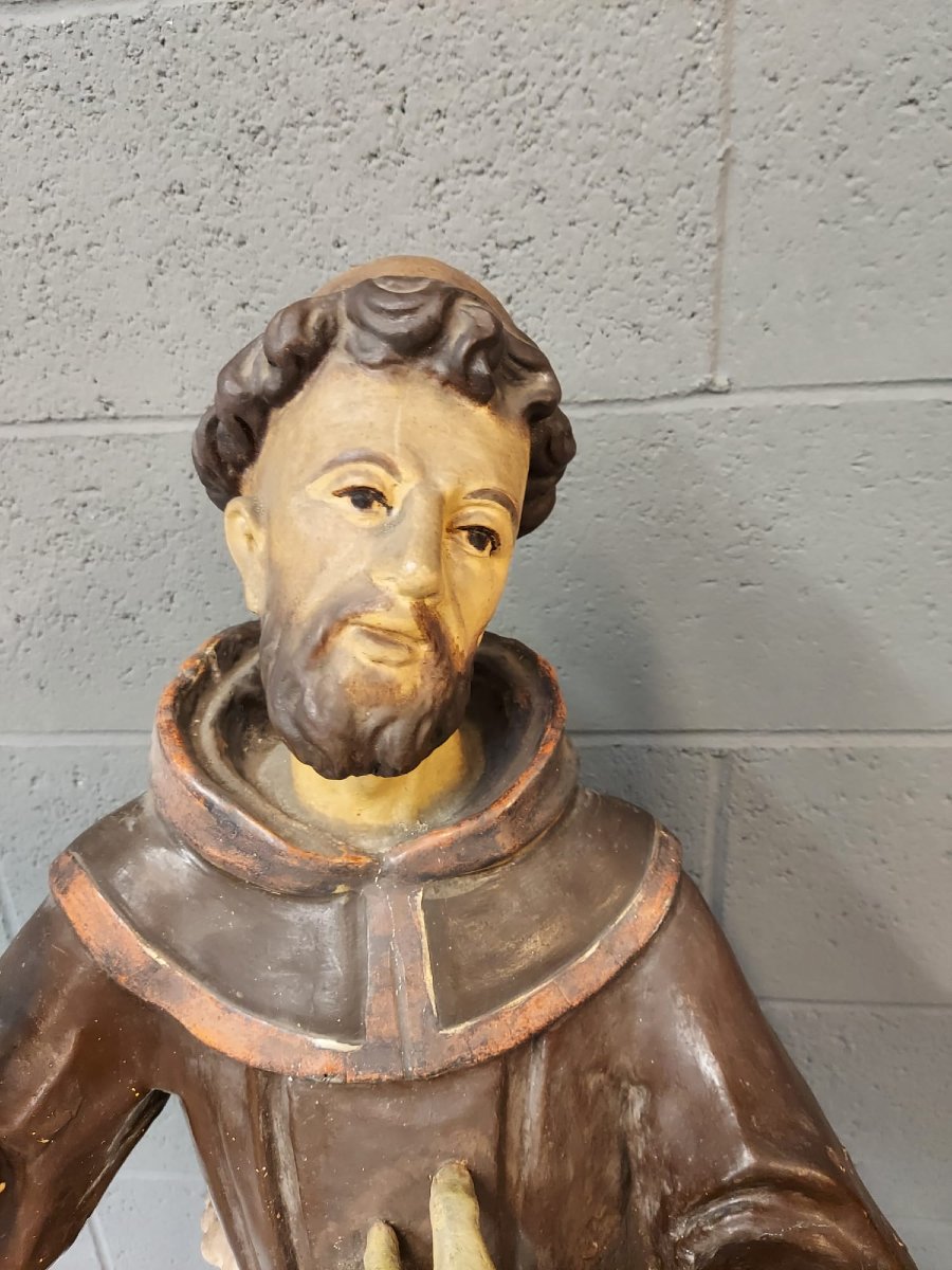 Scultura in legno policromo, San Francesco -photo-2