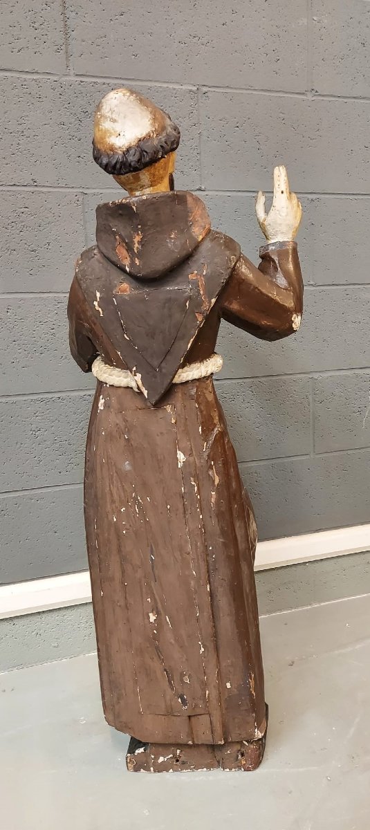 Scultura in legno policromo, San Francesco -photo-3