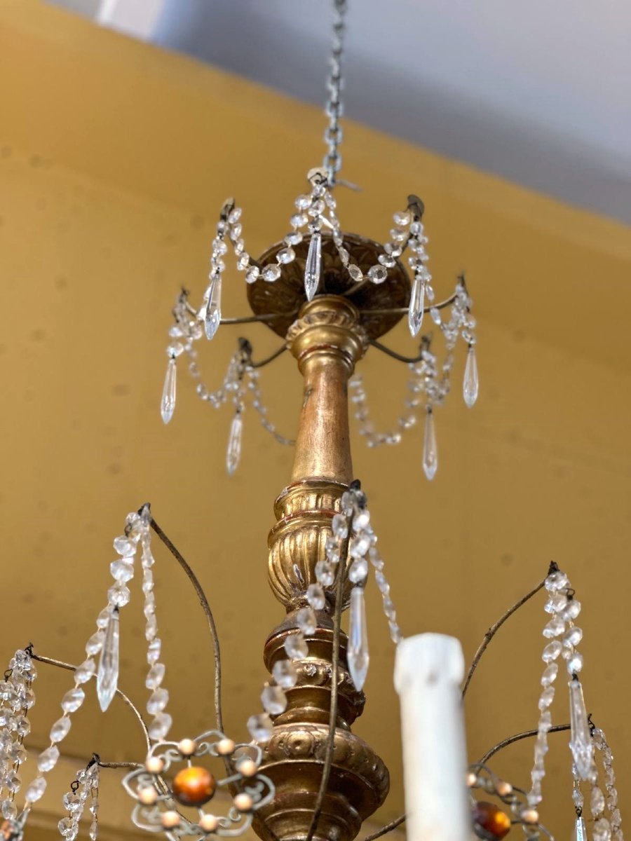 Lampadario a sei luci, Genova XIX secolo-photo-2