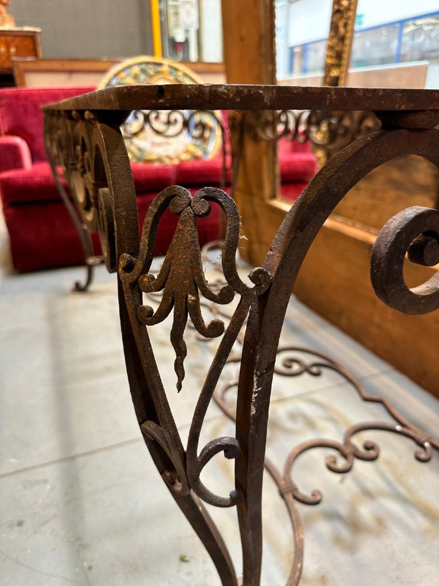 Base per tavolo in ferro forgiato, XX secolo -photo-3