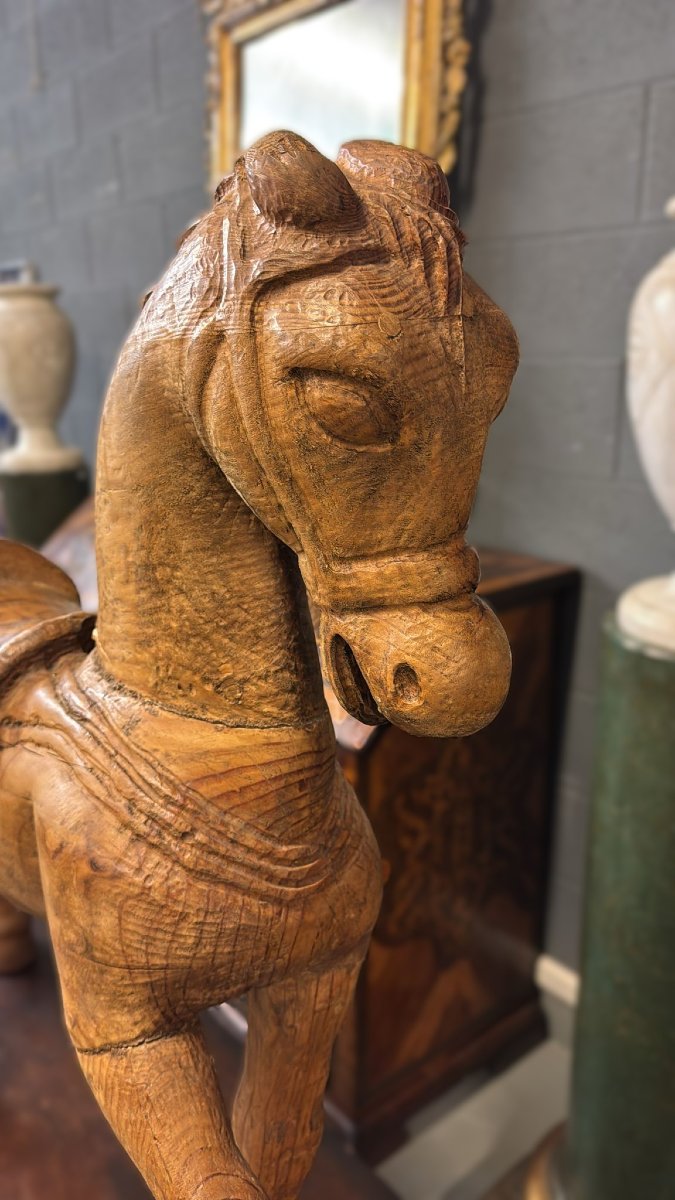 Antico cavallo da giostra-photo-2