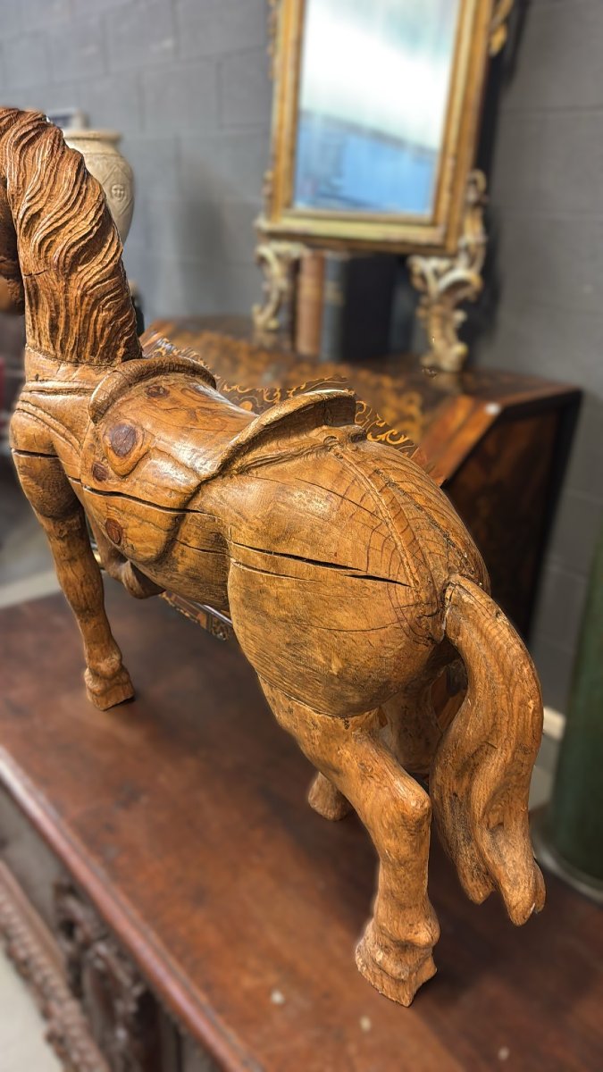 Antico cavallo da giostra-photo-2