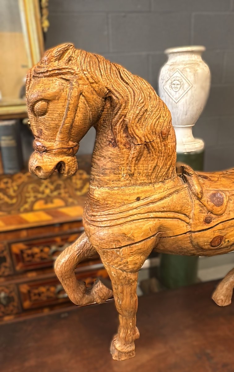 Antico cavallo da giostra-photo-3