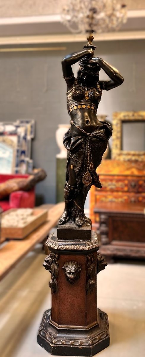 Scultura raffigurante Odaliscca  Francia, XIX secolo  -photo-2