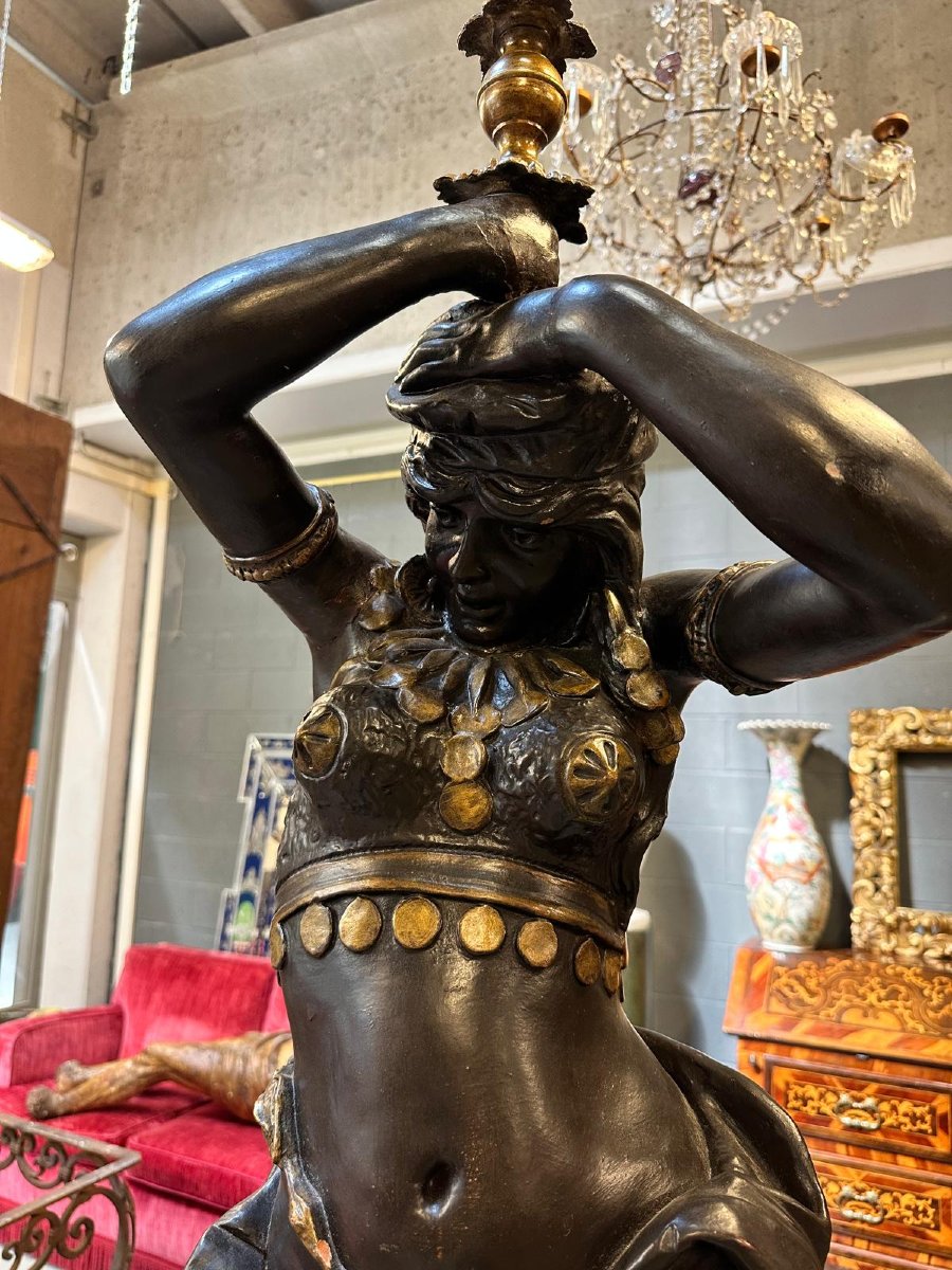 Scultura raffigurante Odaliscca  Francia, XIX secolo  -photo-3