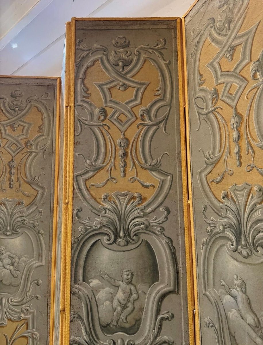 Paravento veneziano a sei ante, XVIII secolo-photo-3
