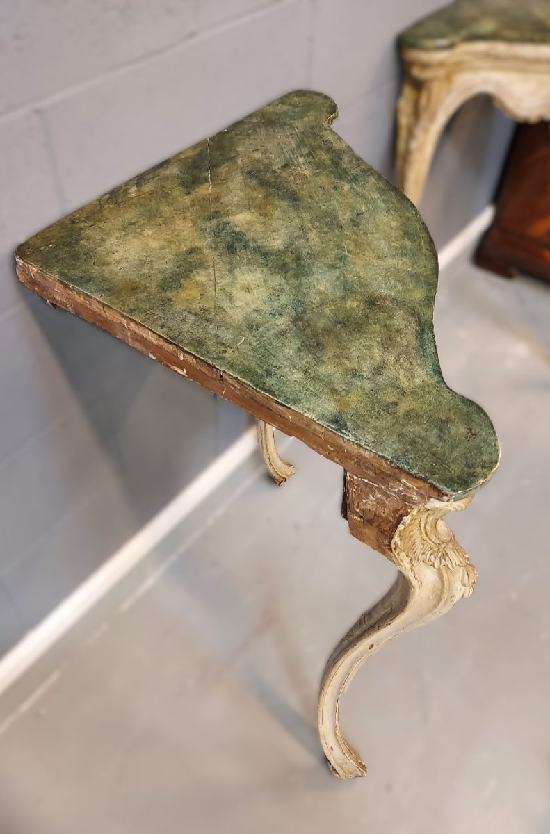 Coppia di consoles Napoletane-photo-4