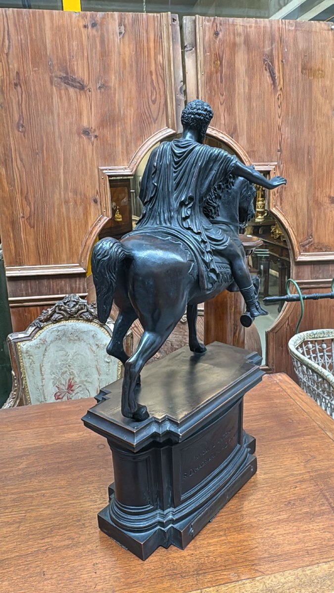 Bronzo raffigurante Marco Aurelio-photo-3
