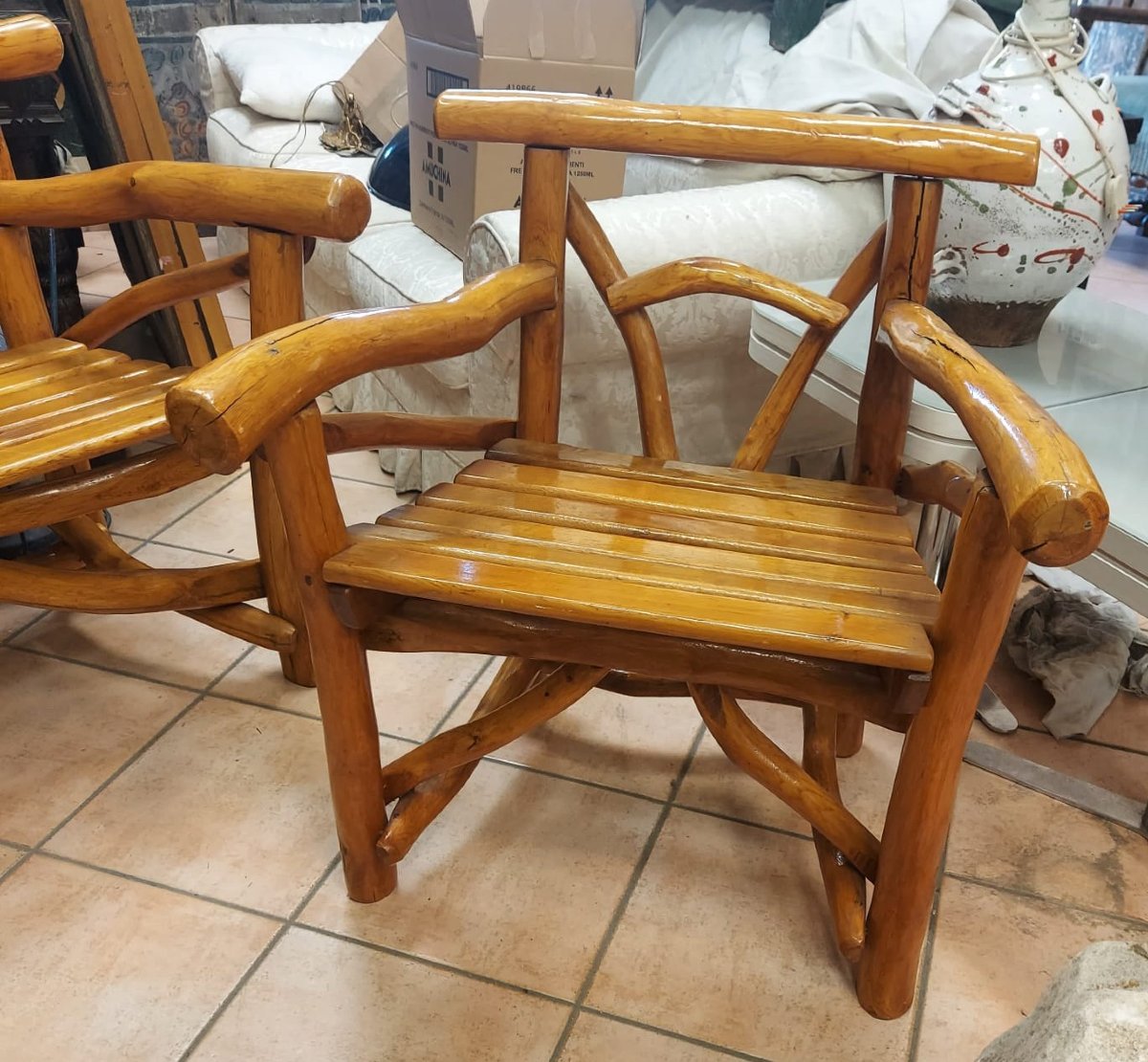 Salotto in legno di betulla -photo-2