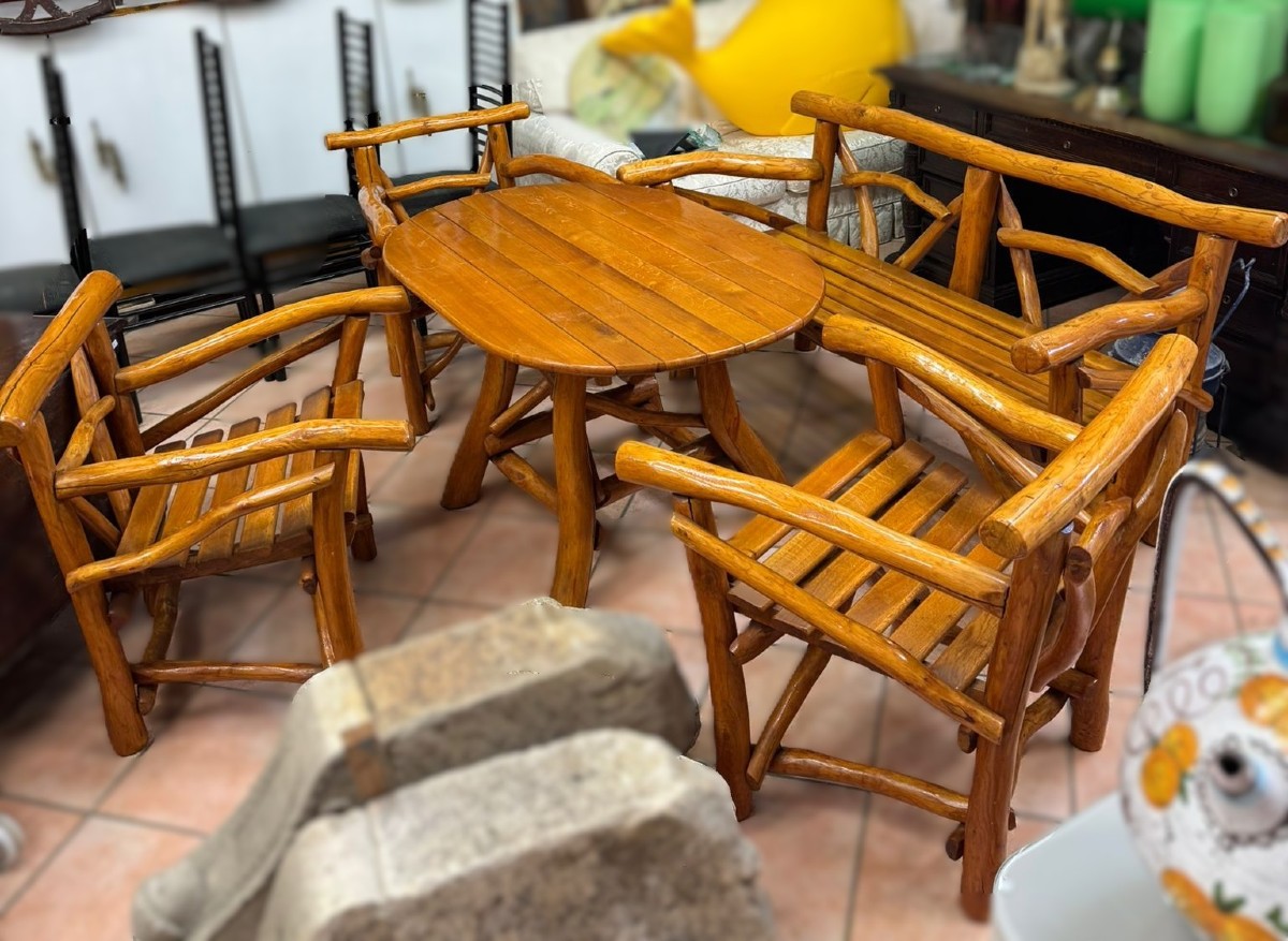 Salotto in legno di betulla 