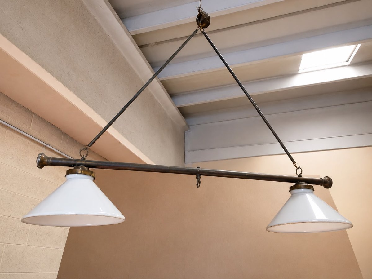 Lampadario da biliardo a due luci