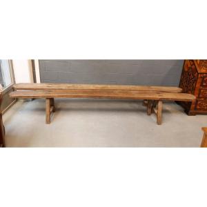 Coppia di panche rustiche 