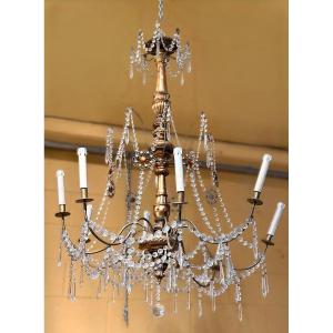 Lampadario a sei luci, Genova XIX secolo