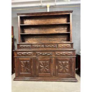Grande credenza con alzata, fine XVIII secolo 