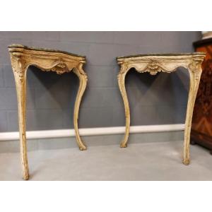 Coppia di consoles Napoletane