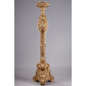 Regence Style Tripod Giltwood Stand