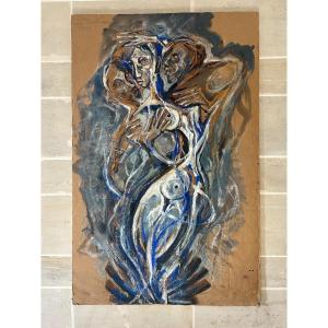 Painting Representing Venus Anadyoneme Suite Dionysus By Pôl Roux