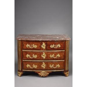 Regence Commode Stamped Pm Attributed To Pierre Moulin