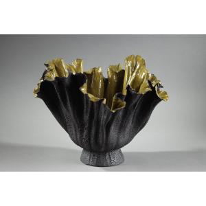 Stoneware Vase, Signed Nayla Sirgi