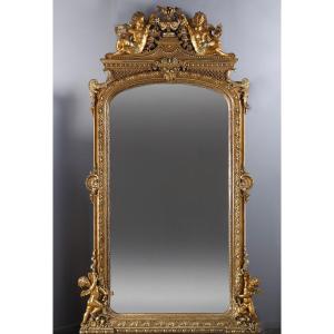Monumental Mirror From The Napoleon III Period